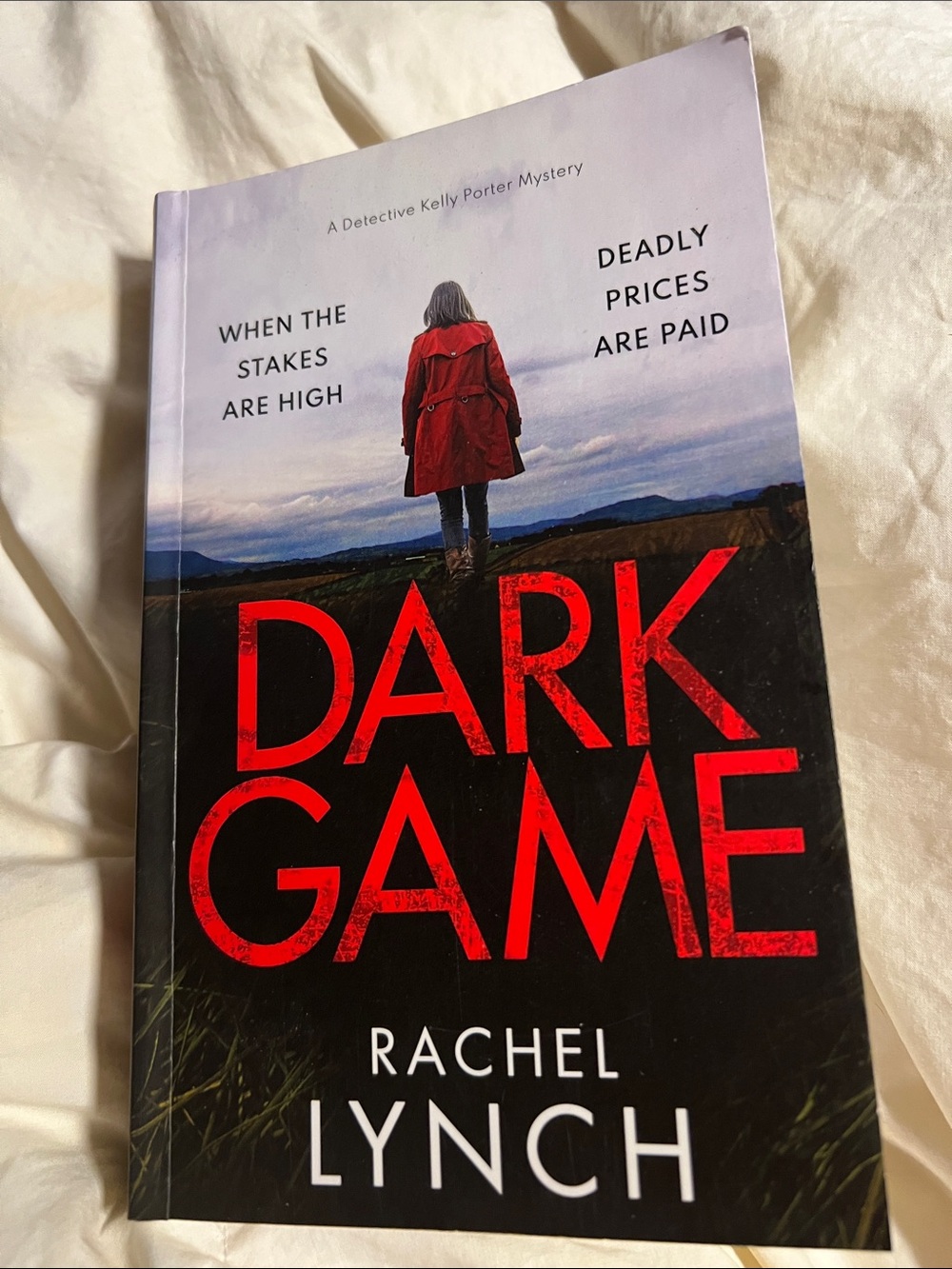 Dark Game Paperback — Rachel Lynch (Red and Black Cover) Police Mystery